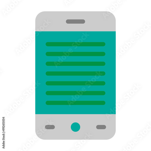 eReader Vector Flat Icon Design