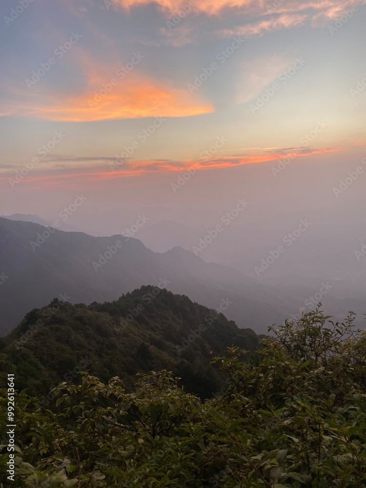 sunset in the mountains,sunset clouds,view from the mountain sunset in the mountains,sunset clouds,view from the mountain