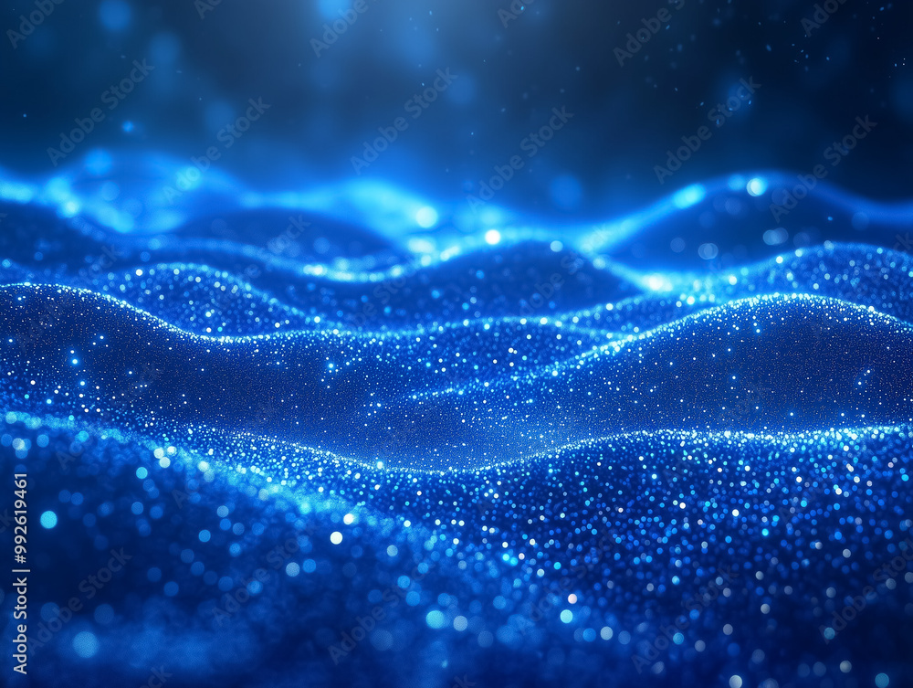 abstract scene with countless small glowing abstract scene with countless small glowing