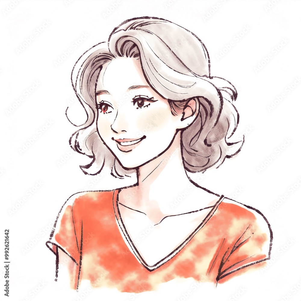 女性・女の子のイラスト素材 女性・女の子のイラスト素材