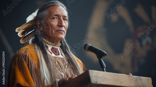 An educational seminar on Native American treaties and legal rights, emphasizing their impact on modern issues, American Indian Heritage Day photo