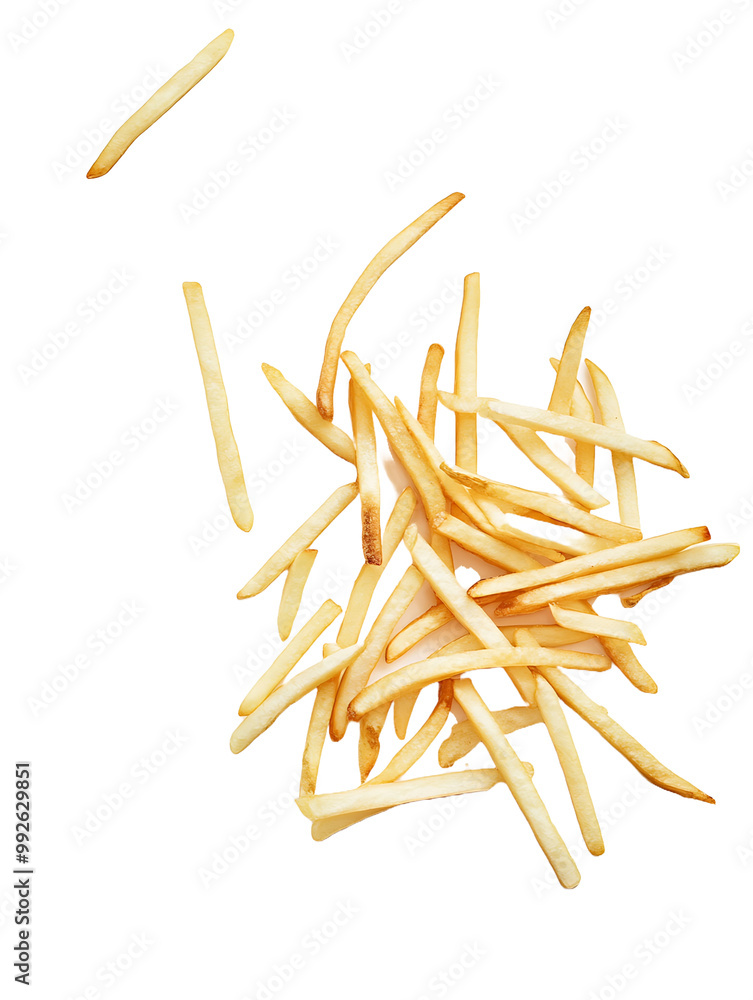 French Fries isolated on transparent background French Fries isolated on transparent background