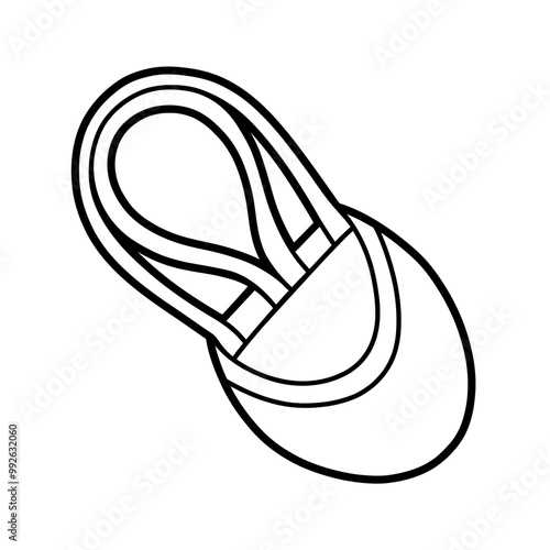 Coloring book for children, Rhythmic gymnastic half toe shoe
