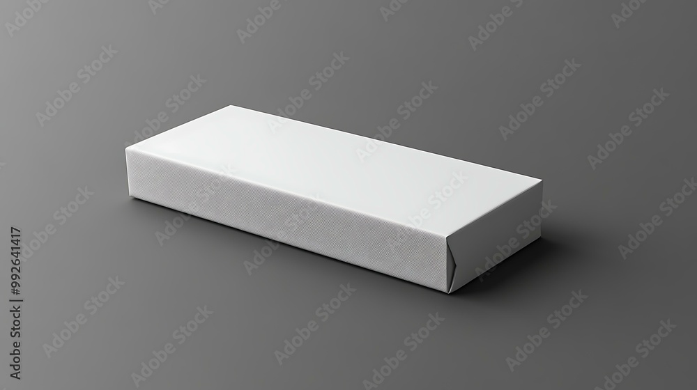 A product packaging box with a clean surface, ready for custom branding mockup A product packaging box with a clean surface, ready for custom branding mockup