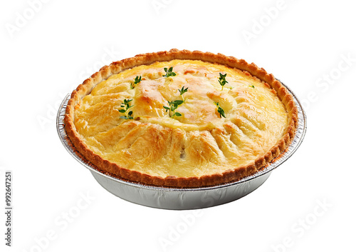 Fotografie Shepards pie front view full length Isolated on transparent or white background