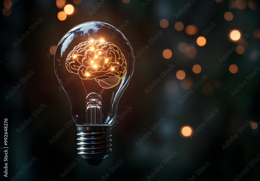 Brain in a Light Bulb – Innovation, Creativity, and Intelligence Concept design Brain in a Light Bulb – Innovation, Creativity, and Intelligence Concept design