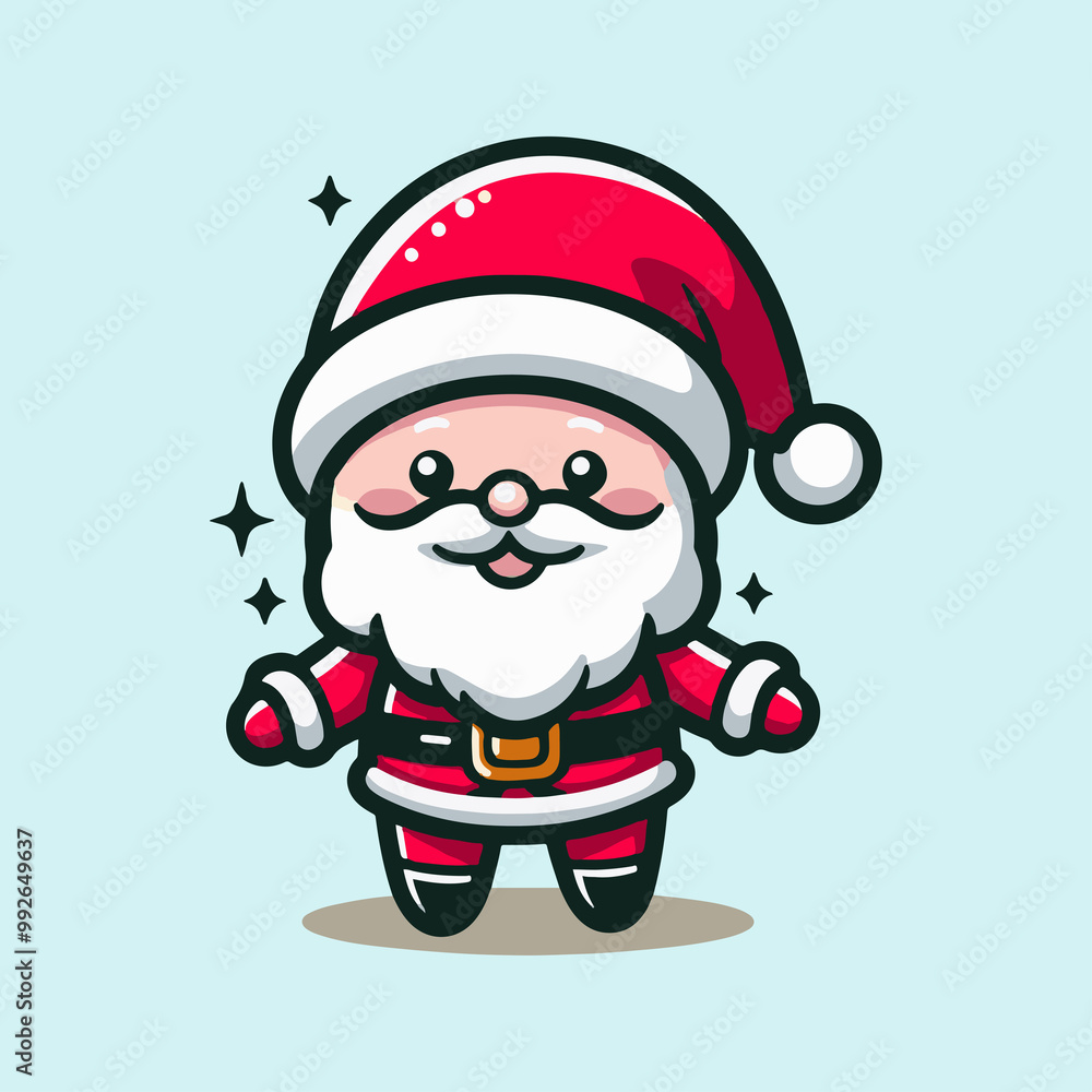 SANTA CLAUSE ICON ON SIMPLE CHRISTMAS SANTA CLAUSE ICON ON SIMPLE CHRISTMAS