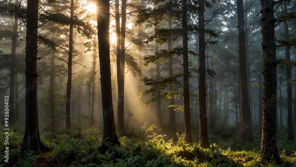 Fototapeta premium morning in the forest