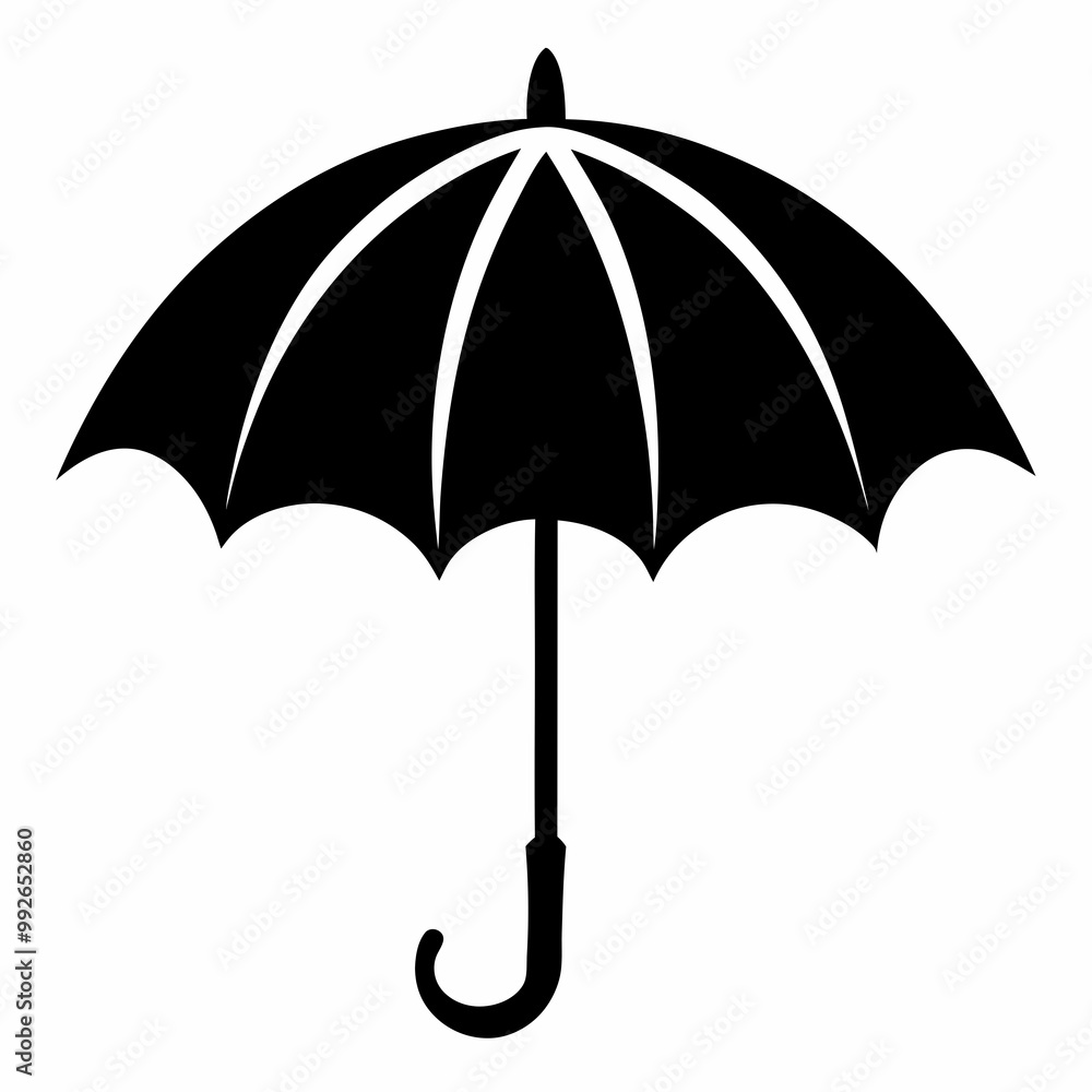 umbrella silhouette vector art illustration umbrella silhouette vector art illustration