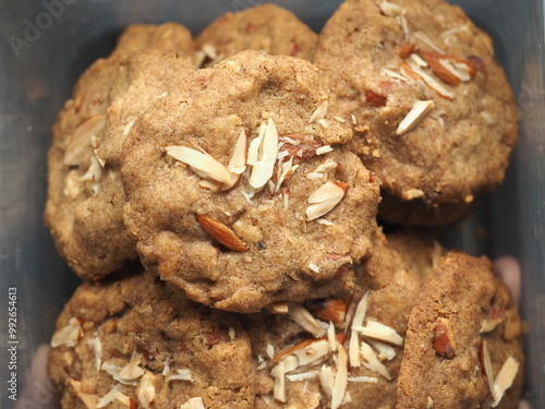 coffee almond cookies