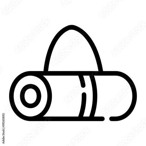 yoga mat Line Icon