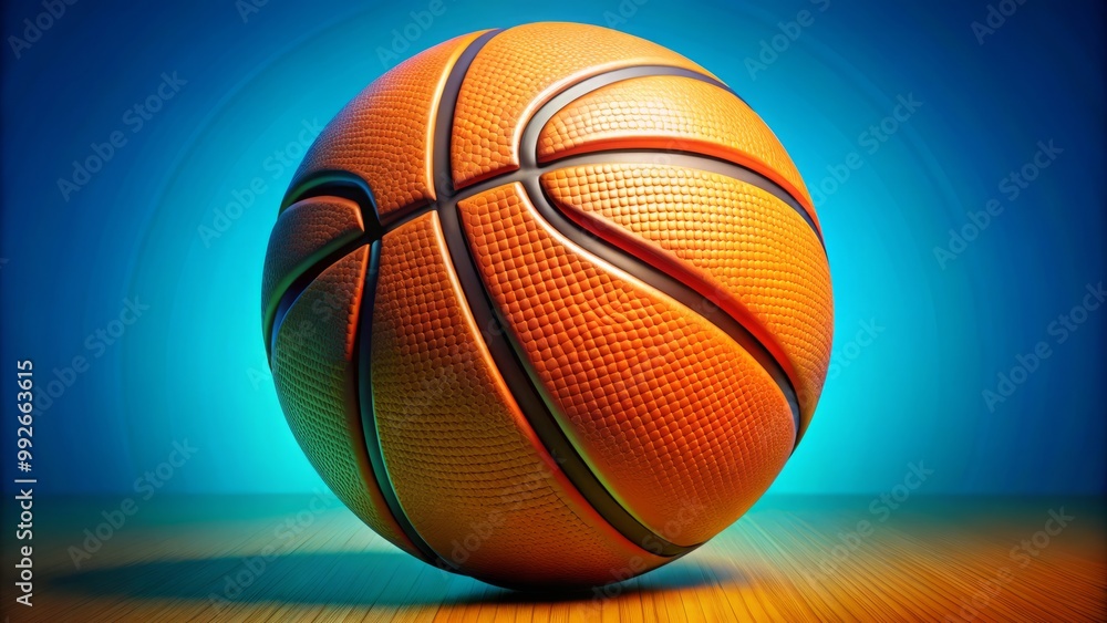 Bright, cheerful cartoon basketball artwork great for sports themes and teaching resources, embodying the excitement of Bright, cheerful cartoon basketball artwork great for sports themes and teaching resources, embodying the excitement of
