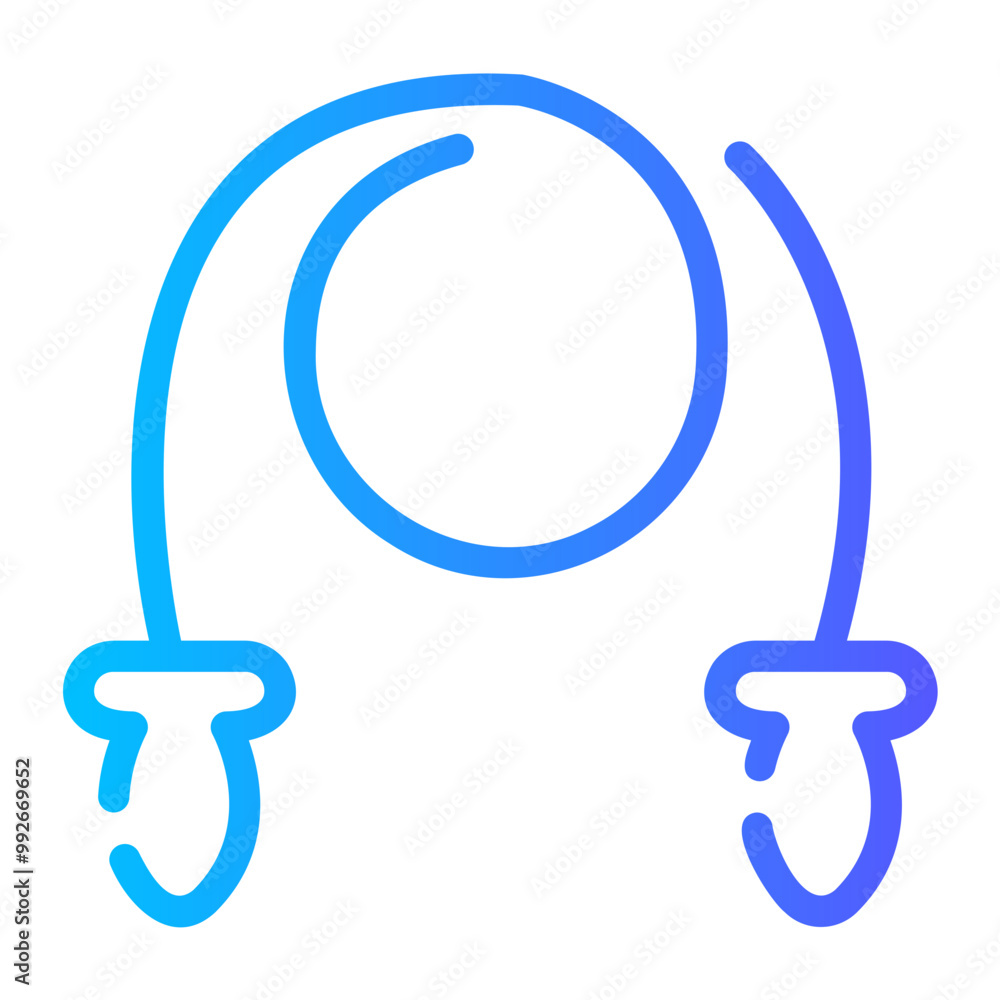 jumping rope Line Gradient Icon jumping rope Line Gradient Icon