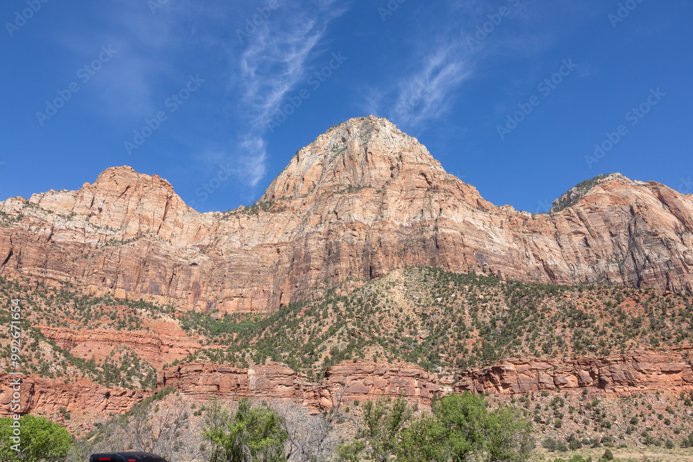 Fototapeta premium Zion National Park ZNP Sunset
