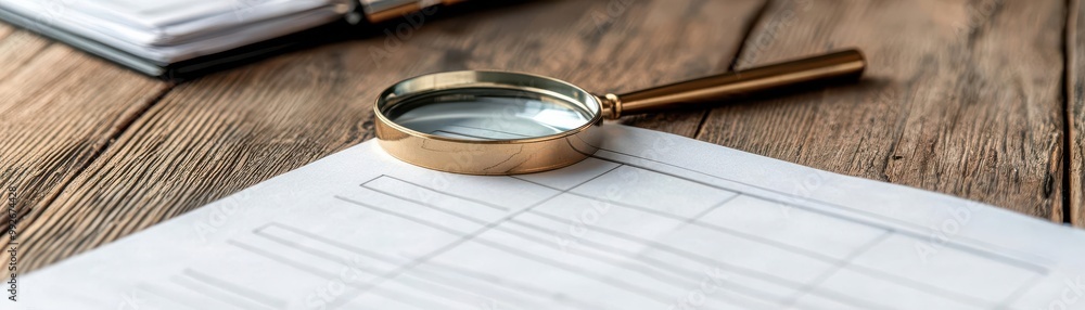 A document under scrutiny, with a magnifying glass highlighting items on a checklist, representing the rigor of business analysis A document under scrutiny, with a magnifying glass highlighting items on a checklist, representing the rigor of business analysis