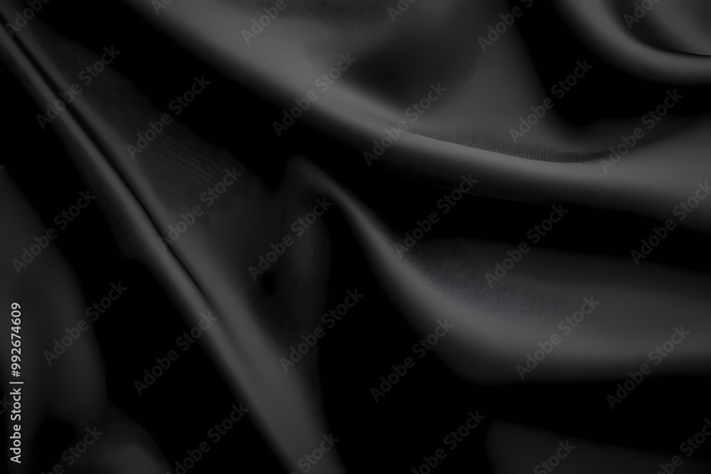Fototapeta premium Sleek Charcoal Gray Fabric Texture Background