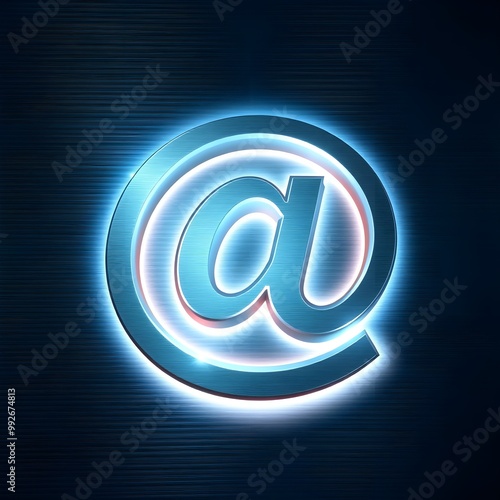 @ symbol, e mail sign, @ logo icon, 3d icon, how the @ symbol became a digital icon