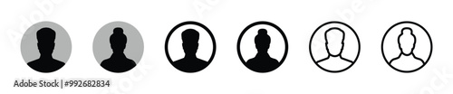 Avatar. User profile Person vector icon. Profile picture icons
