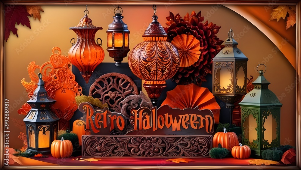 Obraz premium Spooky Halloween Decorations