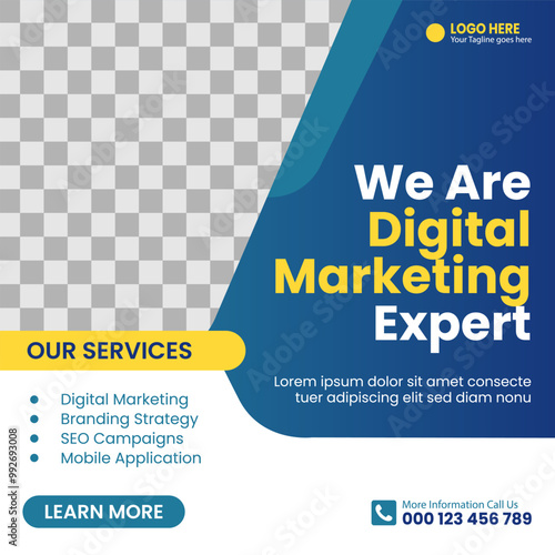 Digital Marketing Experts Services amp Branding Strategy Social Media Banner