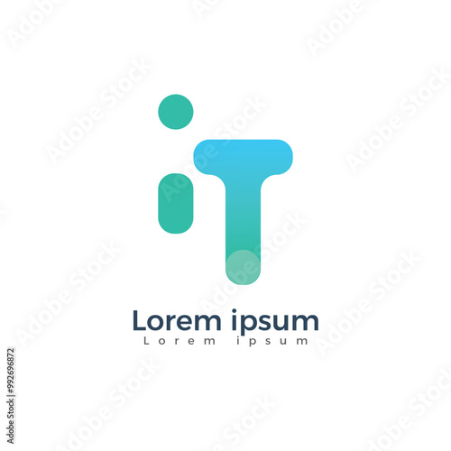 logo IT information technology best logo ever BIT IT and Lock is clear