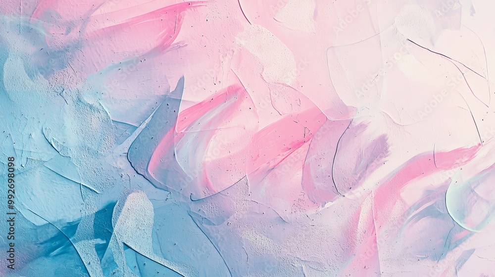 Fototapeta premium Pastel graffiti wall, soft colors and gentle gradients