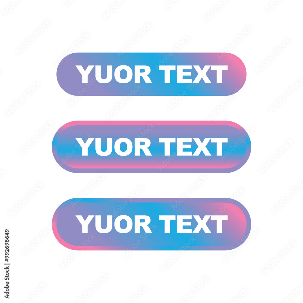 social media button with editable text effect social media button with editable text effect
