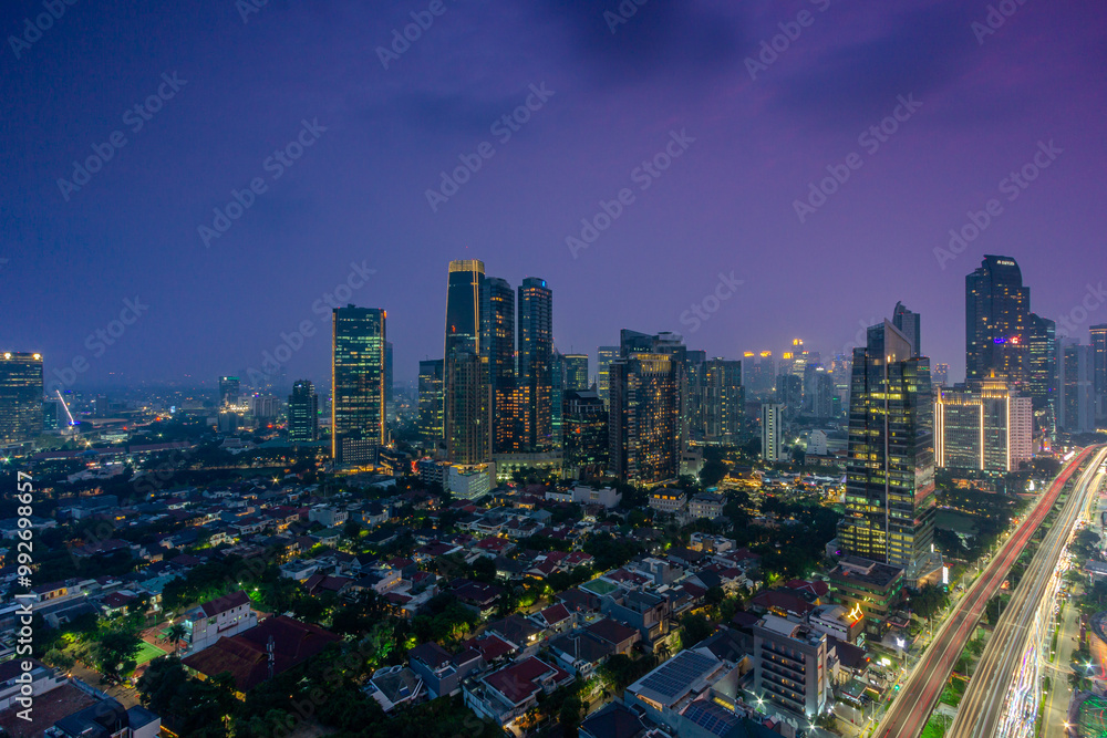 Obraz premium city at night