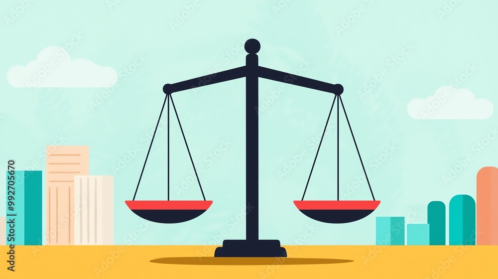 Visual of a digital balance scale weighing taxes against public services, concept of economic policy trade-offs Visual of a digital balance scale weighing taxes against public services, concept of economic policy trade-offs