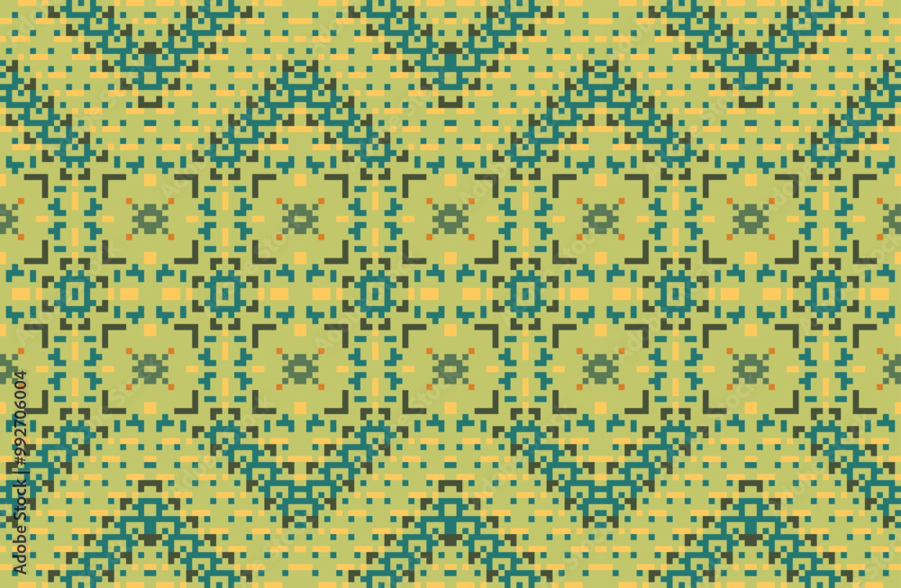 Aztec Simple Islamic Patternfolk Embroidery, Aztec Geometric Ornament Print. Design for Carpet, Wallpaper, Clothing, Wrapping, Fabric Aztec Simple Islamic Patternfolk Embroidery, Aztec Geometric Ornament Print. Design for Carpet, Wallpaper, Clothing, Wrapping, Fabric