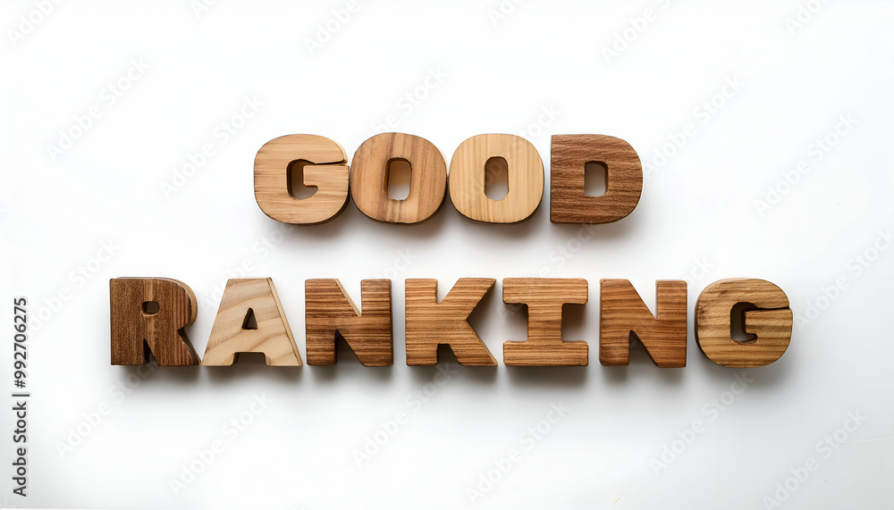 GOOD RANKING word on white background GOOD RANKING word on white background