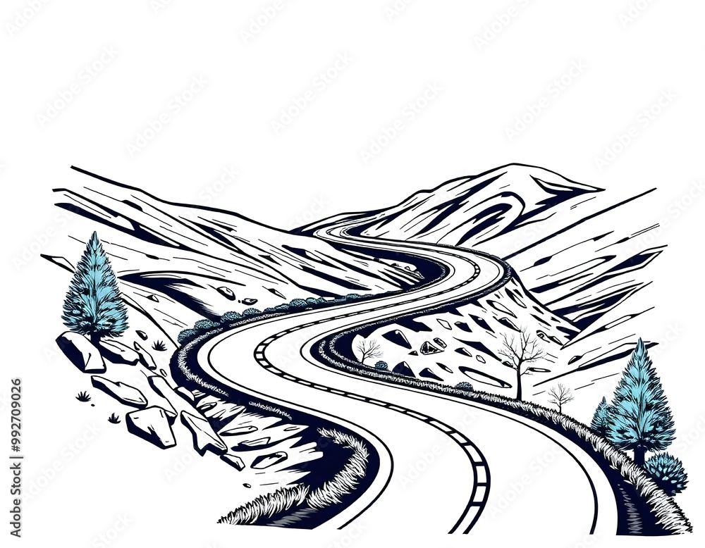 Fototapeta premium Road in the mountains