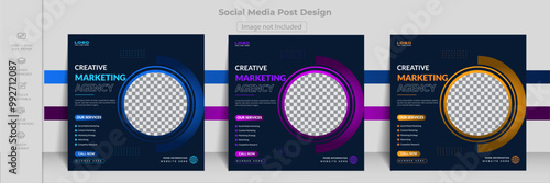 Social Media Post Design Templates, banner medical, marketing post.