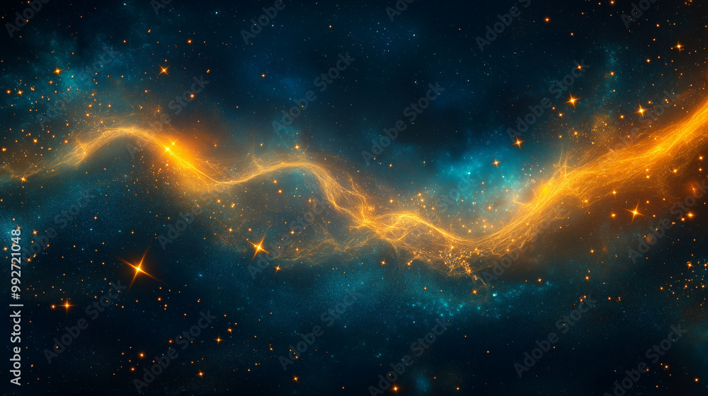 Celestial New Year, an abstract design blending stars and shofar imagery, symbolizing spiritual reflection and renewal, with copy space, Rosh Hashana Celestial New Year, an abstract design blending stars and shofar imagery, symbolizing spiritual reflection and renewal, with copy space, Rosh Hashana