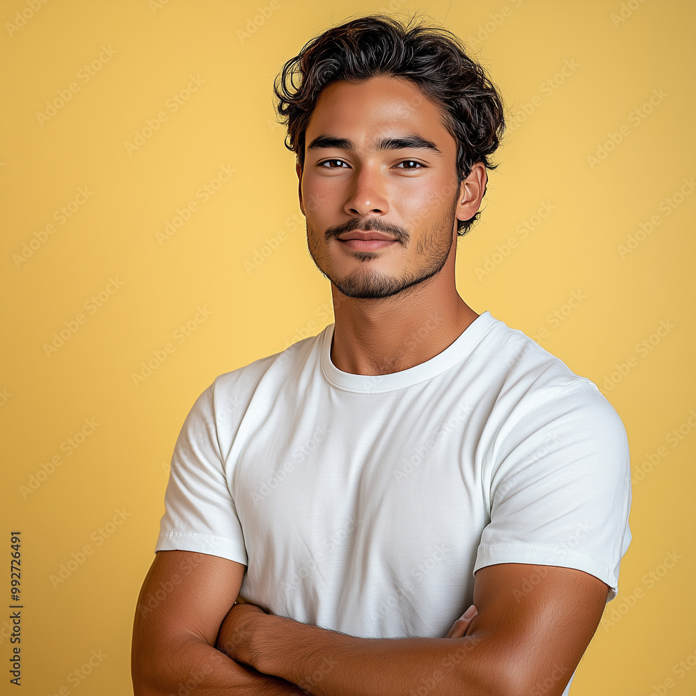 Handsome Italian Man with Facial Hair, Feeling Proud, Calm, Confident, Realistic Portrait Photography, Generative AI Handsome Italian Man with Facial Hair, Feeling Proud, Calm, Confident, Realistic Portrait Photography, Generative AI