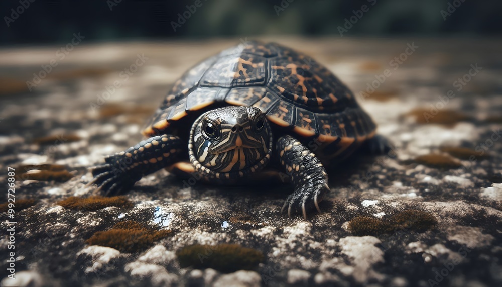 Obraz premium A turtle on the beach