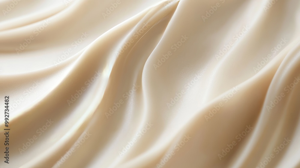 Fototapeta premium 白いクリームのテクスチャ