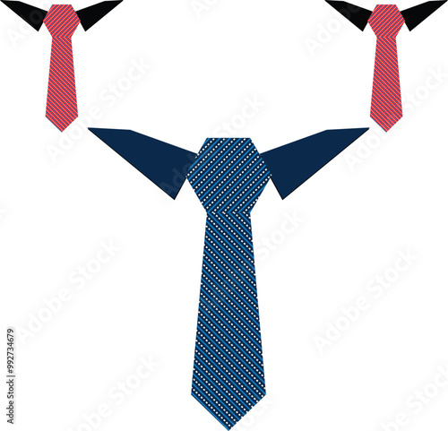 Vector Draw a Tie Design