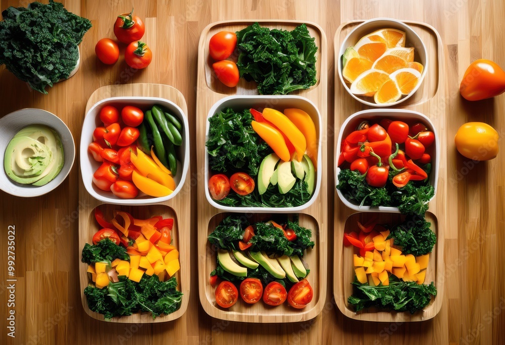 colorful meal prep display featuring vibrant plates arranged healthy eating preparation, cooking, ingredients, fruits, vegetables, spices, herbs, grains colorful meal prep display featuring vibrant plates arranged healthy eating preparation, cooking, ingredients, fruits, vegetables, spices, herbs, grains