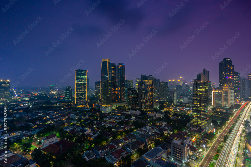 Obraz premium city at night