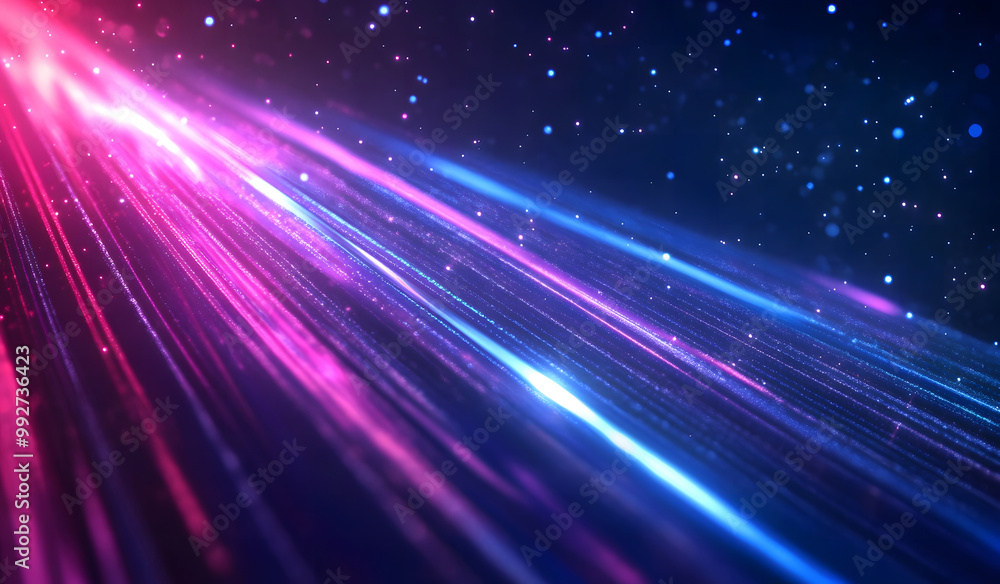 Colorful Neon Light Streaks in Space – Futuristic Abstract Background Design Colorful Neon Light Streaks in Space – Futuristic Abstract Background Design