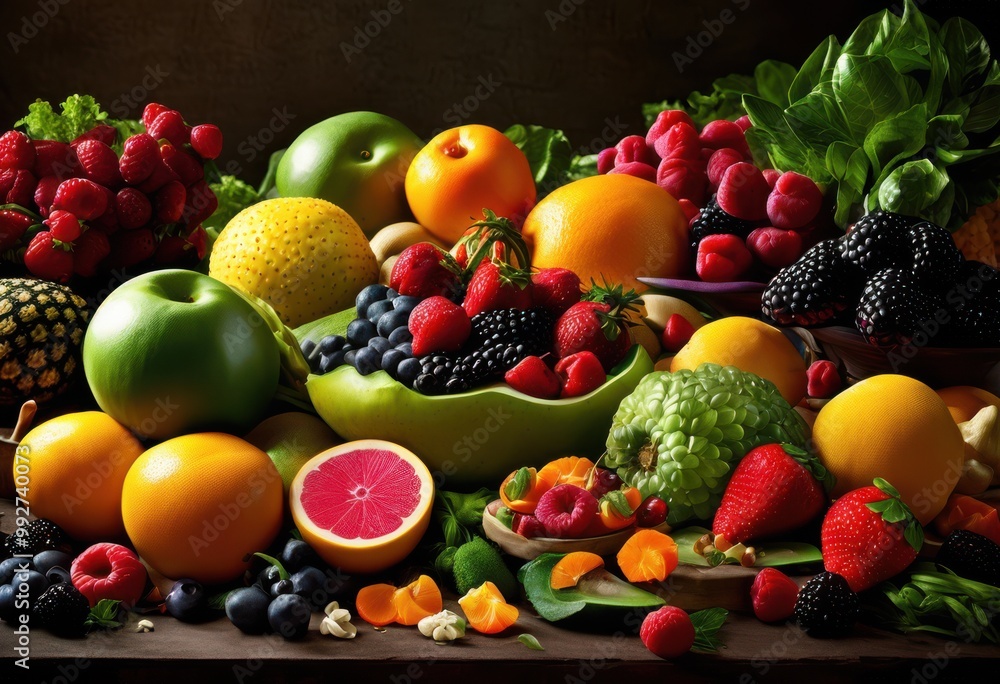 vibrant showcase diverse colorful food arranged creatively eye catching display fresh ingredients, appetizing, arrangement, artistry, banquet, beverages vibrant showcase diverse colorful food arranged creatively eye catching display fresh ingredients, appetizing, arrangement, artistry, banquet, beverages