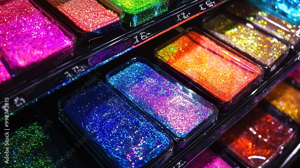 A close-up view of bioluminescent plankton glitter, showcasing luminous particles that create a mesmerizing display of shimmering colors. A close-up view of bioluminescent plankton glitter, showcasing luminous particles that create a mesmerizing display of shimmering colors.