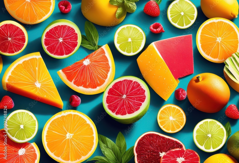 colorful eye catching food icons set bright lively backgrounds engaging visual appeal, vibrant, graphic, design, artwork, tasty, cuisine, culinary, snack colorful eye catching food icons set bright lively backgrounds engaging visual appeal, vibrant, graphic, design, artwork, tasty, cuisine, culinary, snack