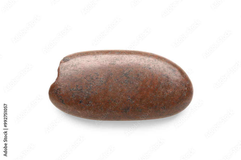 Brown pebble stone on white background Brown pebble stone on white background
