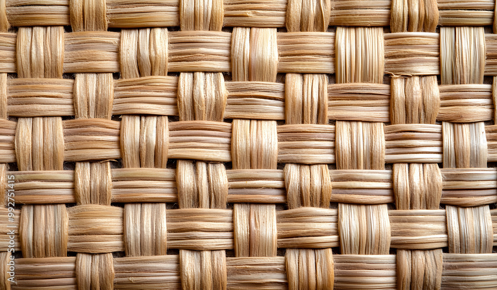 Close-up of Woven Natural Fiber Texture - Rustic Material Background Design Close-up of Woven Natural Fiber Texture - Rustic Material Background Design