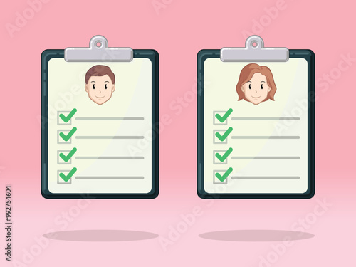 To Do List Man Woman Contacts