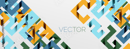 Color bend lines with shadow texture effect. Vector Illustration For Wallpaper, Banner, Background, Card, Book Illustration, landing page