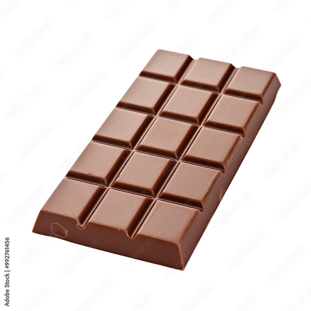 Delicious Milk Chocolate Bar Isolated On White Background Delicious Milk Chocolate Bar Isolated On White Background