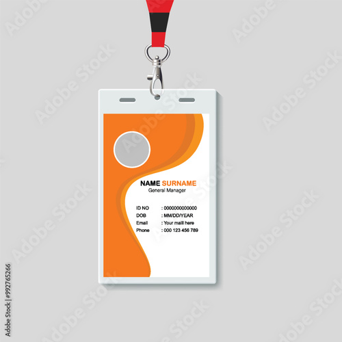 ID Card Template | Office Id card | Employee Id card for your company